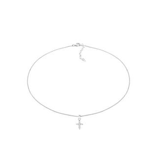 Elli  Halskette Choker Kreuz Anhänger 