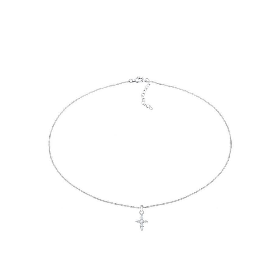 Elli  Halskette Choker Kreuz Anhänger 