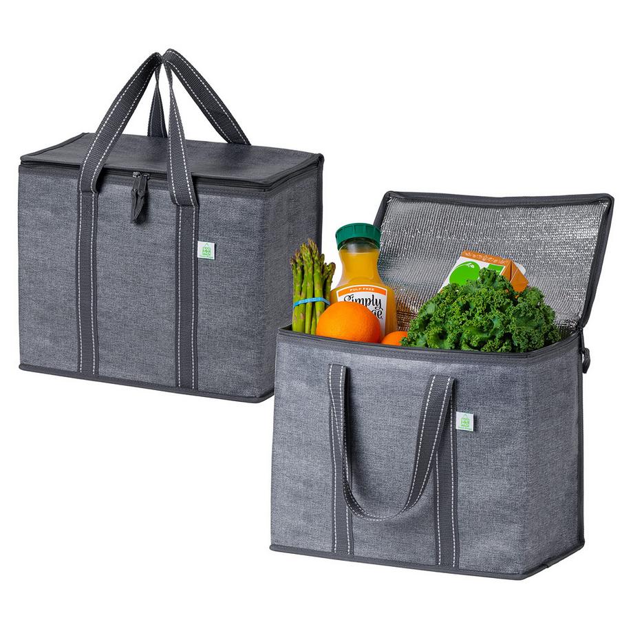 Only-bags.store  2 Stück Einkaufstasche Wiederverwendbare faltbare Kühltasche Einkaufskorb 