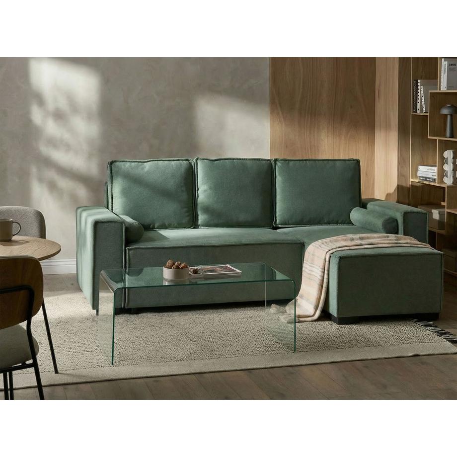 Beliani Canapé d'angle en Tissu  EDANE  