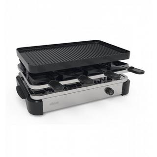 König KOENIG B02246 griglia per raclette 8 persona(e) 1200 W Nero, Acciaio inossidabile  