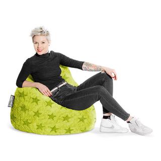  Sitzsack BeanBag Fluffy Stars XL, grün  