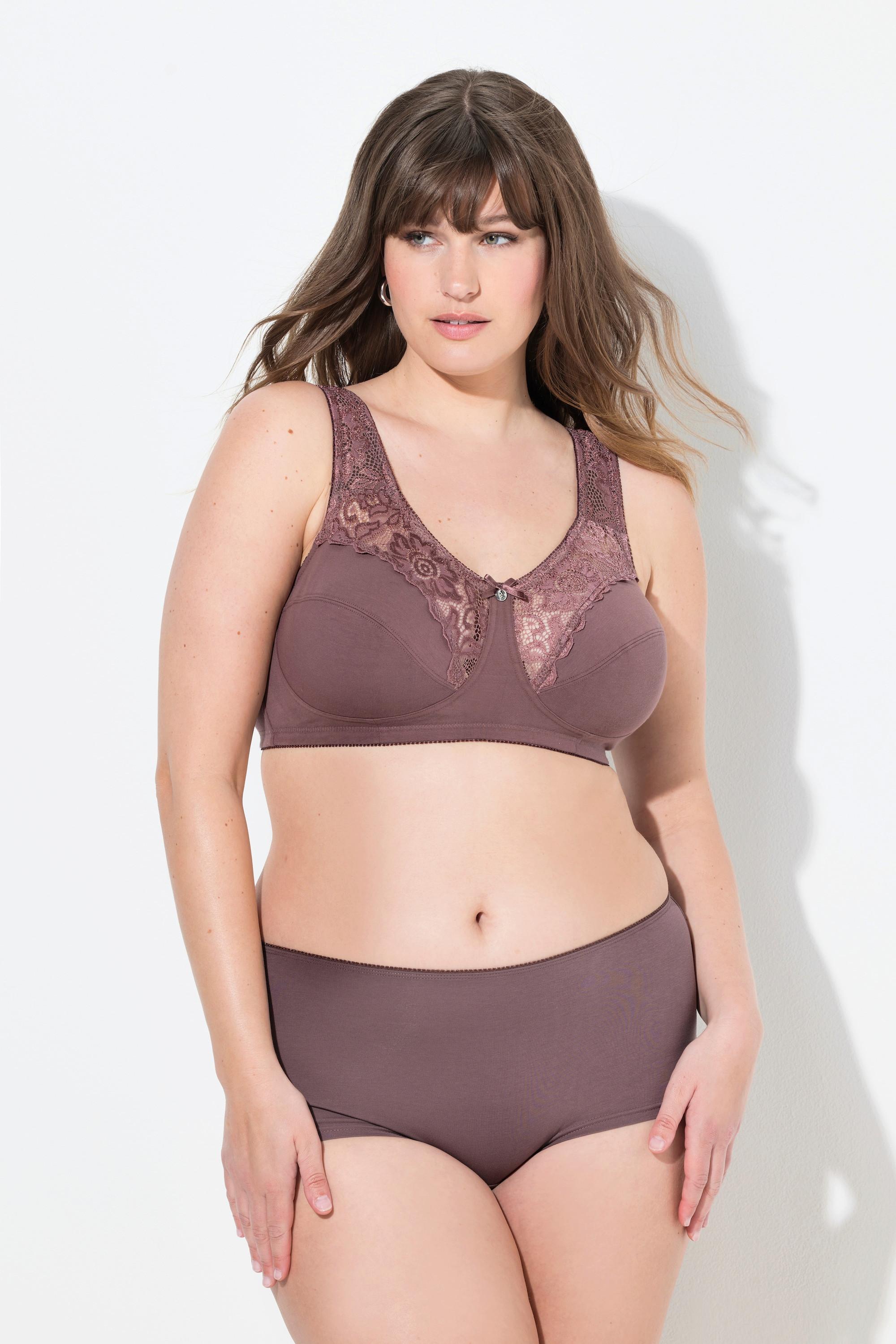 Ulla Popken Soutien-gorge de maintien Kelly Dentelle sans armatures  