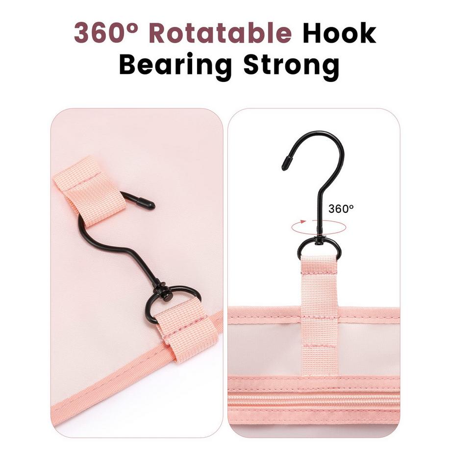 Only-bags.store  Trousse de toilette waterproof cosmetic bag large with 360° swivel 