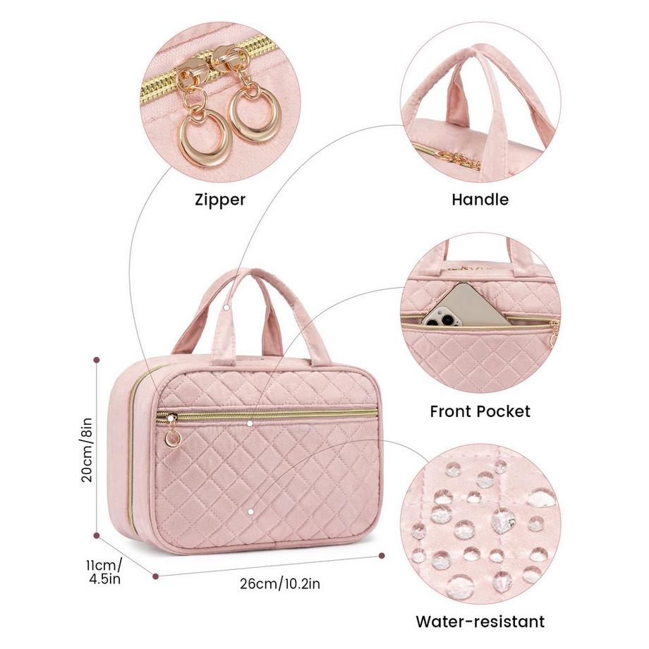 Only-bags.store  Trousse de toilette waterproof cosmetic bag large with 360° swivel 