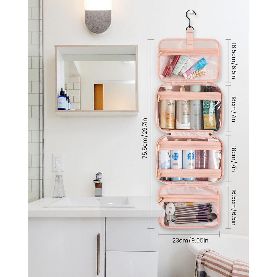 Only-bags.store  Trousse de toilette waterproof cosmetic bag large with 360° swivel 