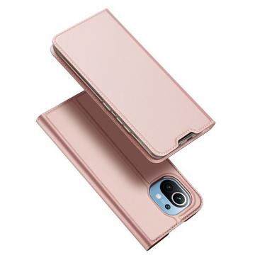 Xiaomi Mi 11 - Dux Ducis - Etui Flip Folio en cuir rosé