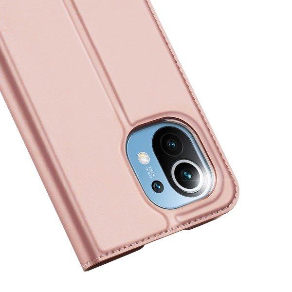 DuxDucis  Xiaomi Mi 11 - Dux Ducis - Etui Flip Folio en cuir rosé 