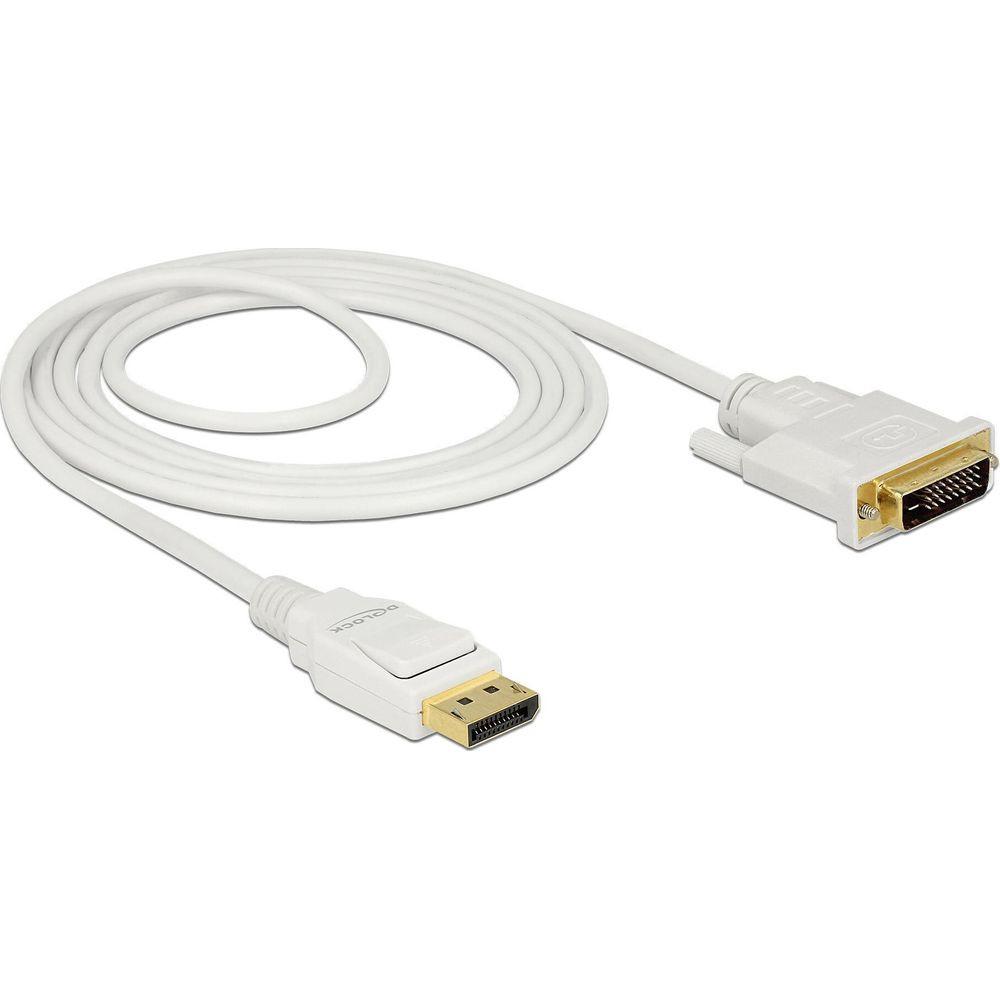 DeLock  DeLOCK 83814 cavo e adattatore video 2 m DisplayPort DVI Bianco 