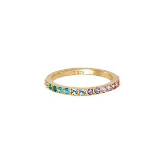 Elli  Bague Cristaux D'arc-En-Ciel 