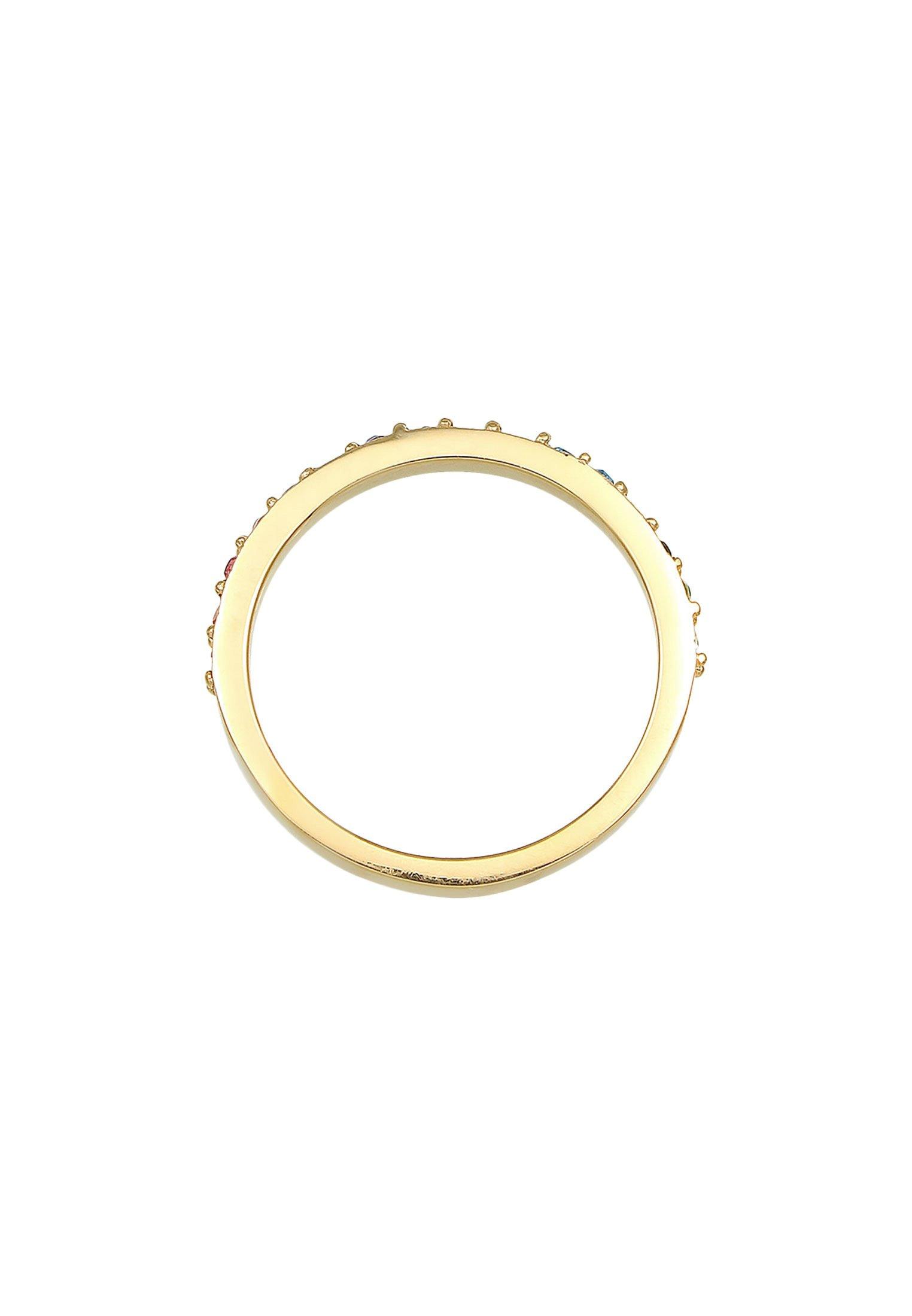 Elli  Bague Cristaux D'arc-En-Ciel 