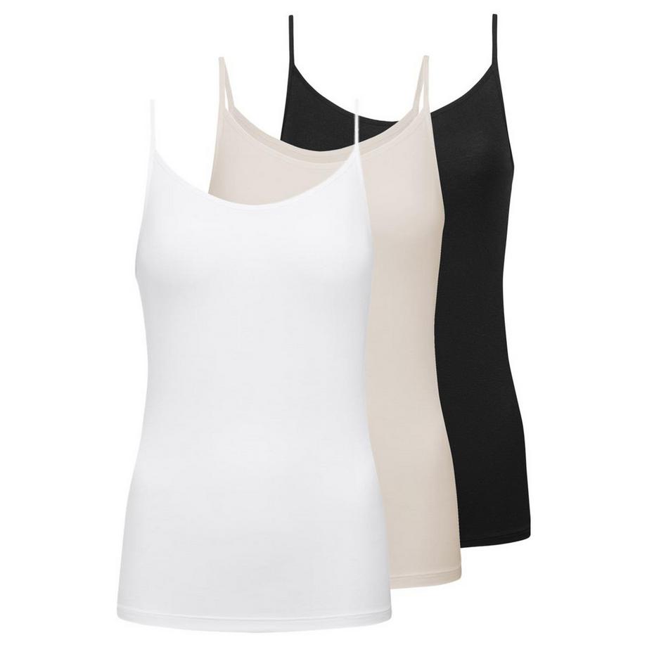 Modal Pure lot de 3  - tops à bretelles spaghetti