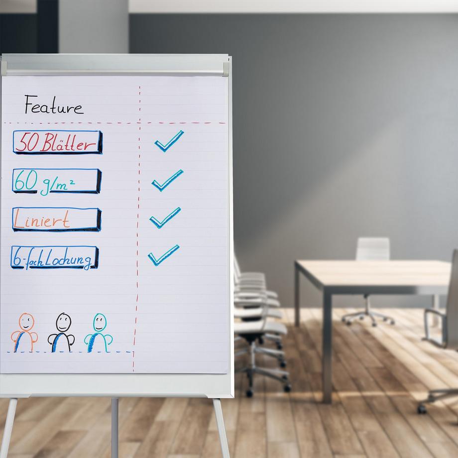 B2X  Flipchartpapier 50 Blatt 
