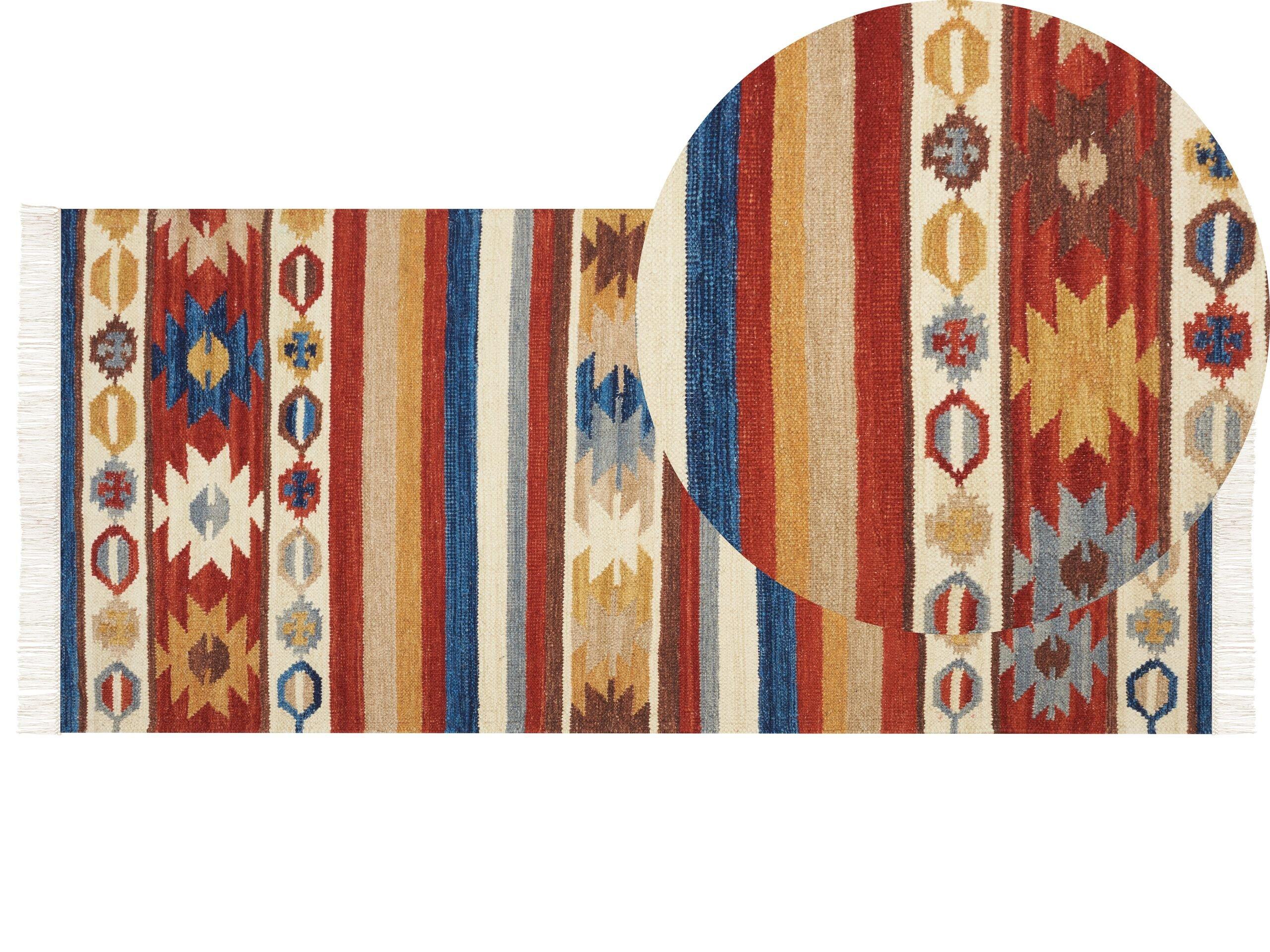 Beliani Tapis en Laine Boho JRARAT  