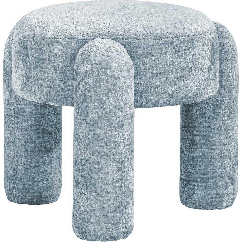 Tabouret Holly light blue chenille