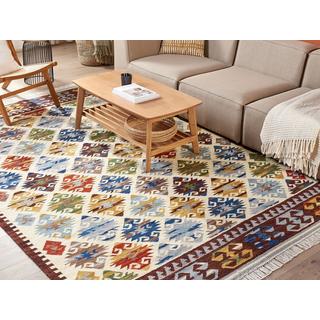 Beliani Tapis en Laine Boho AKNALICH  