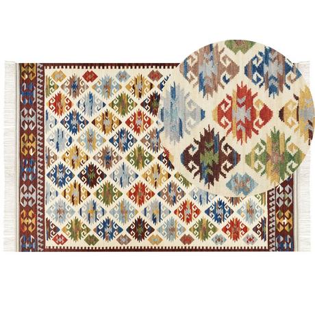 Beliani Tapis en Laine Boho AKNALICH  