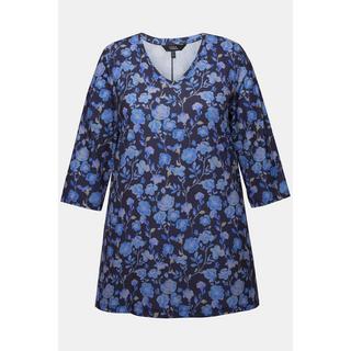 Ulla Popken Maglia lunga stampa floreale  