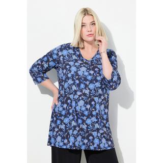 Ulla Popken Maglia lunga stampa floreale  