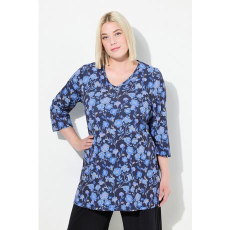 Ulla Popken Maglia lunga stampa floreale  