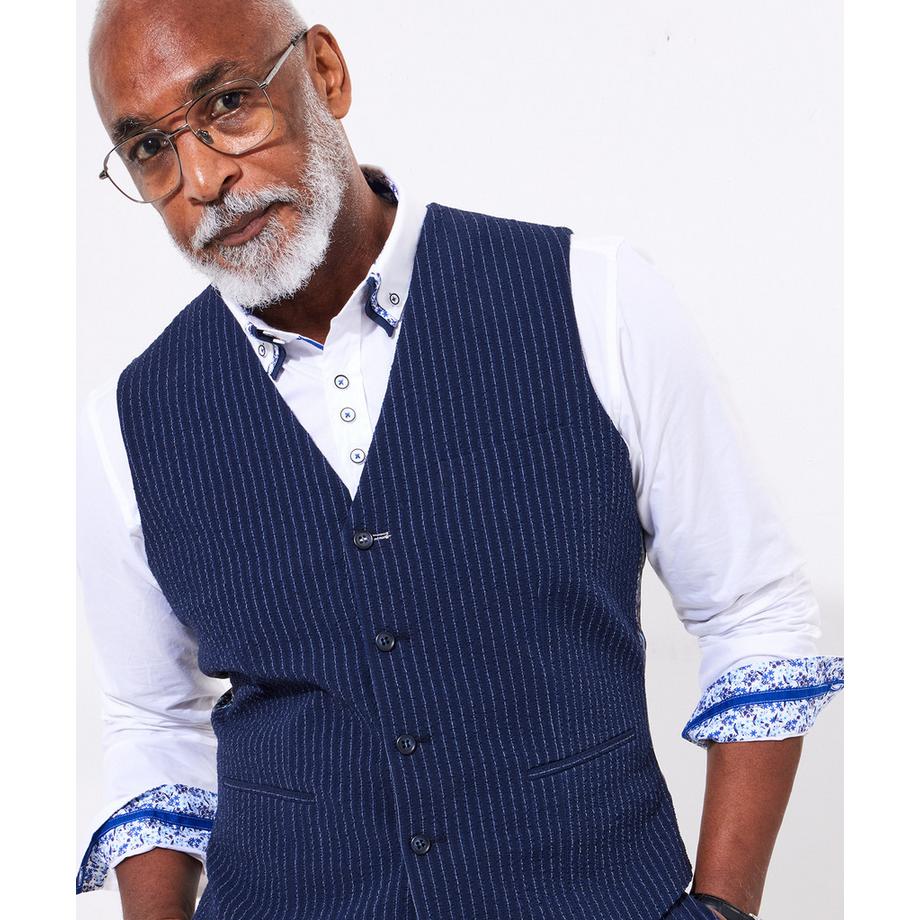 Joe Browns Nadelstreifen Seersucker Anzugweste  