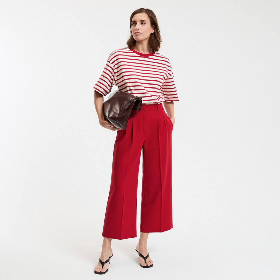 La Redoute Collections Pantalon Plissé Large Longueur Cheville  