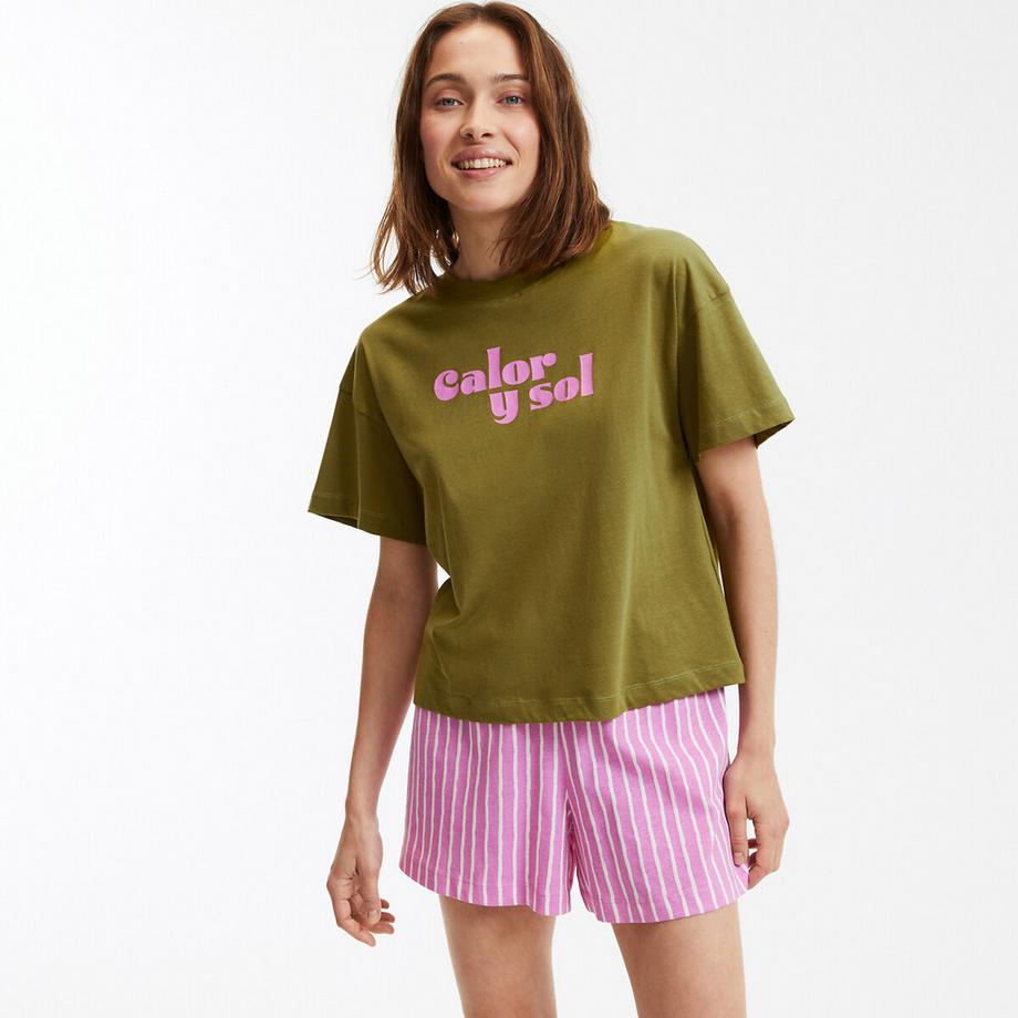 La Redoute Collections Pyjashort en jersey de coton  