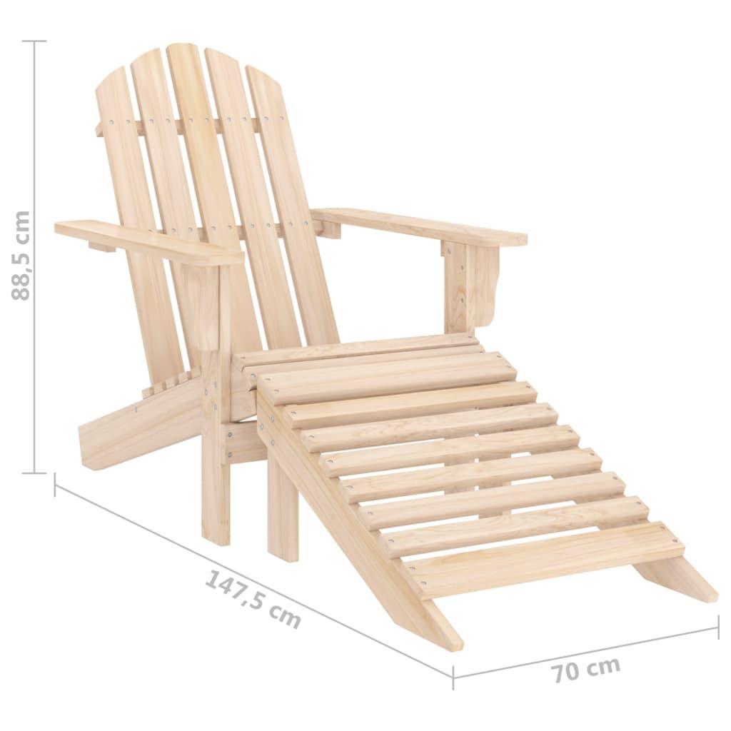 VidaXL Chaise de jardin bois  