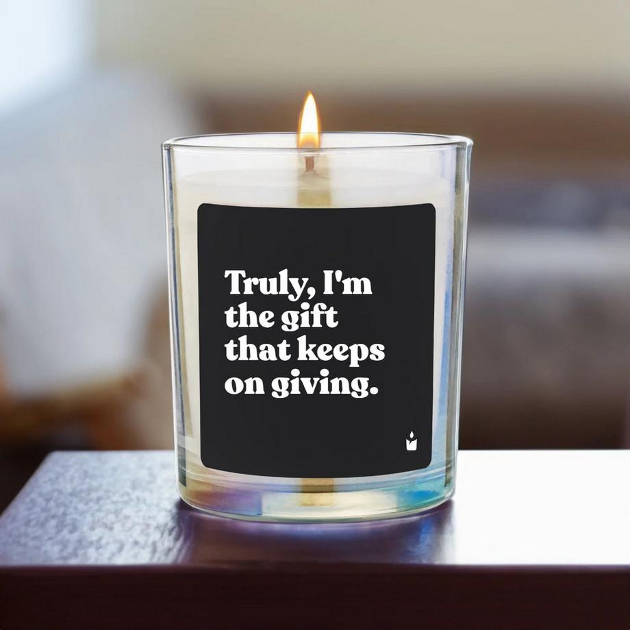 CandleHand Duftkerze Woody Truly, I'm the gift that keeps on giving.  