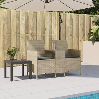 VidaXL Canapé de jardin rotin synthétique  