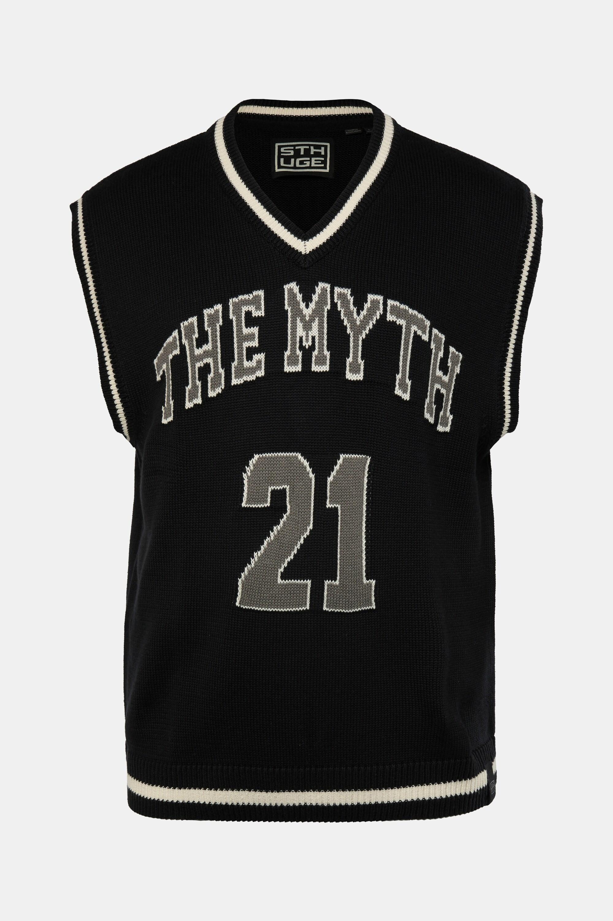 Sthuge Pull sans Manches Col V en Maille  