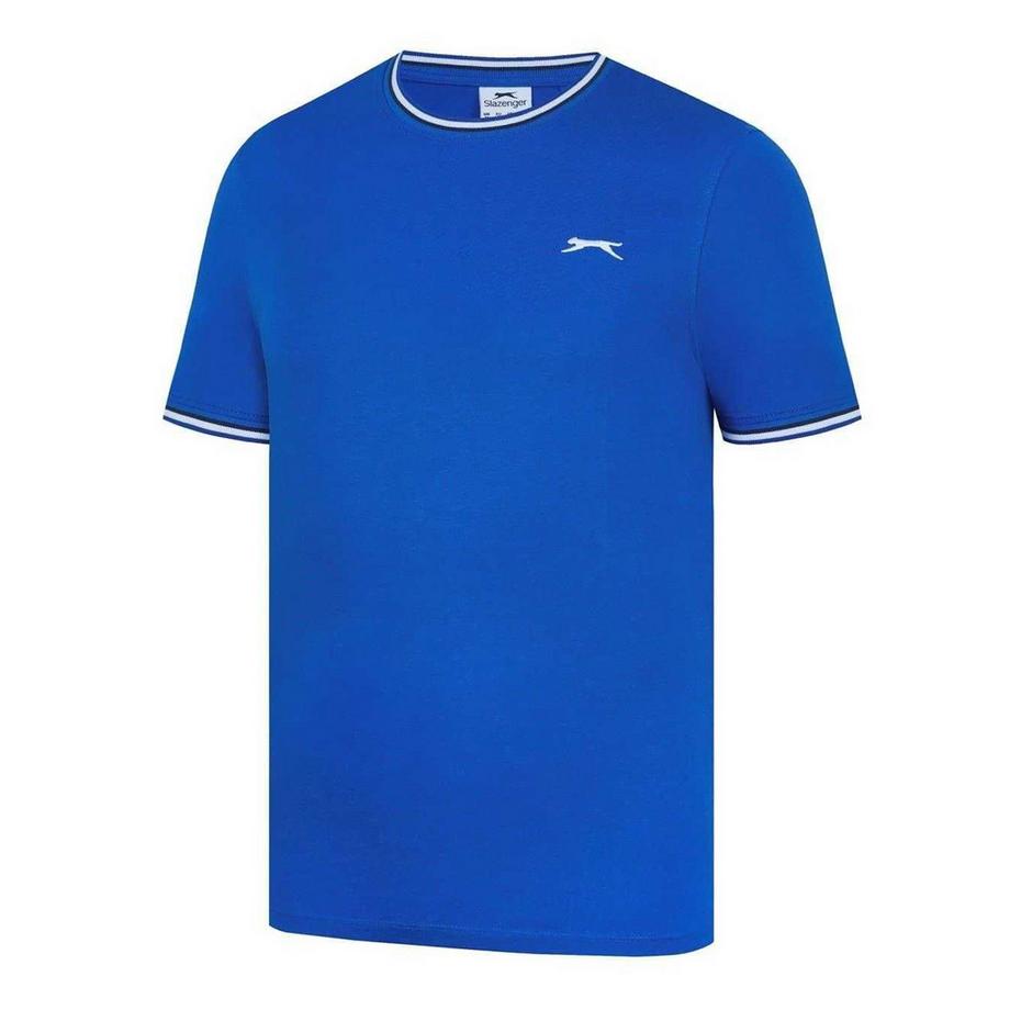 Slazenger T-Shirt Col Rond avec Bordures Contrastées  