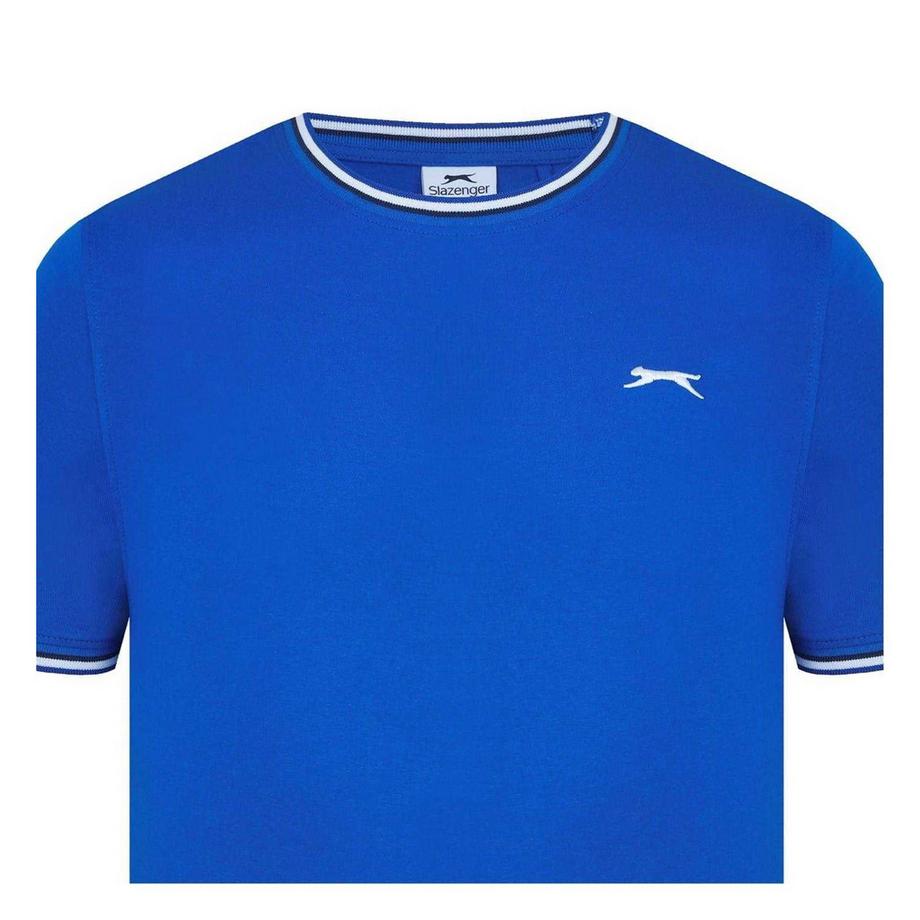 Slazenger T-Shirt Col Rond avec Bordures Contrastées  