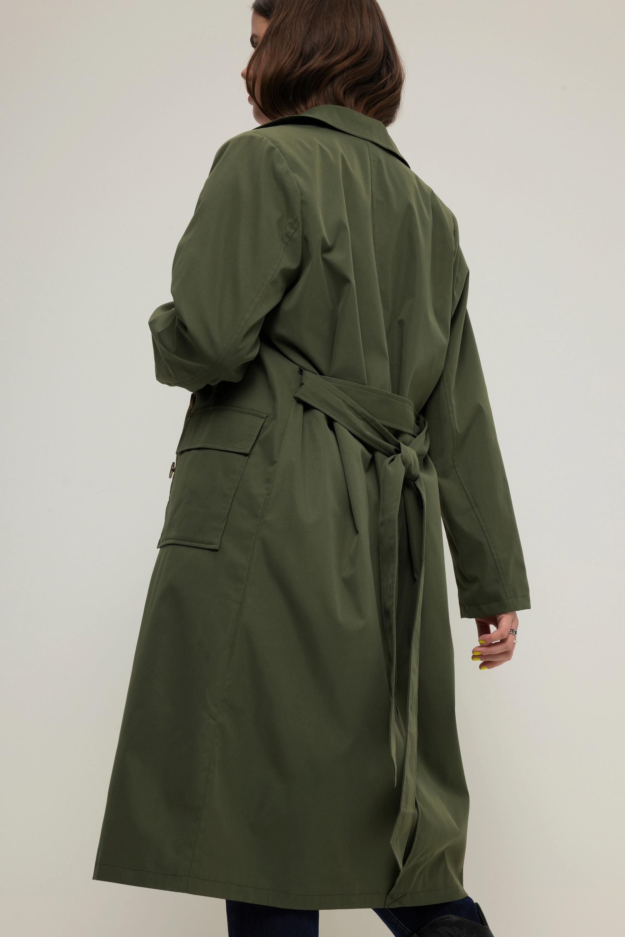 Studio Untold  Trenchcoat, Utility-Style, 4 Taschen, Revers, doppelreihig 