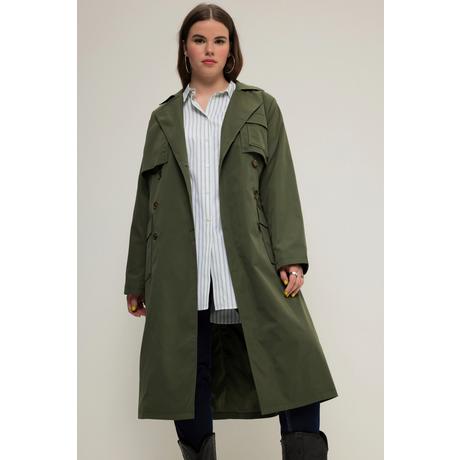 Studio Untold  Trenchcoat, Utility-Style, 4 Taschen, Revers, doppelreihig 