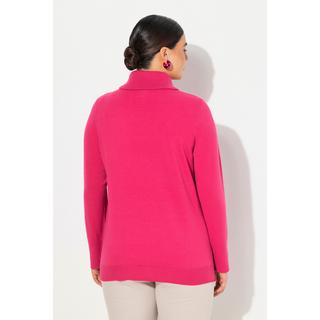 Ulla Popken  Rollkragenpullover, breite Rippbündchen, Langarm 