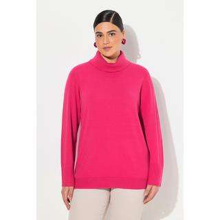 Ulla Popken  Rollkragenpullover, breite Rippbündchen, Langarm 