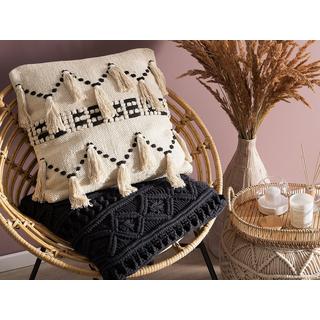 Beliani Cuscino decorativo en Cotone Boho THONDI  