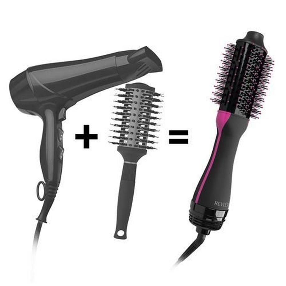 REVLON Brosse à air chaud Salon One-Step cheveux courts  