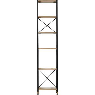 mutoni Scaffalatura con 2 cassetti nera 210 cm (6 pz)  