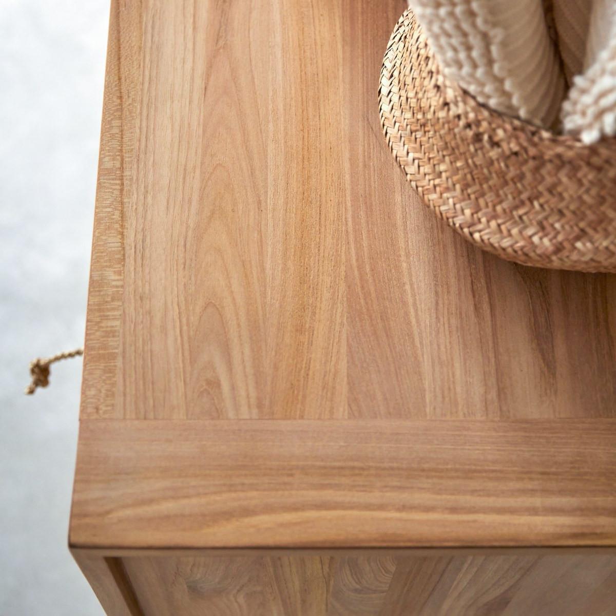 Tikamoon Commode en teck massif Minimalys  