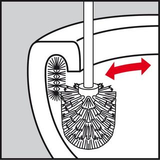 diaqua  WC-Bürstengarnitur mit RR granit 