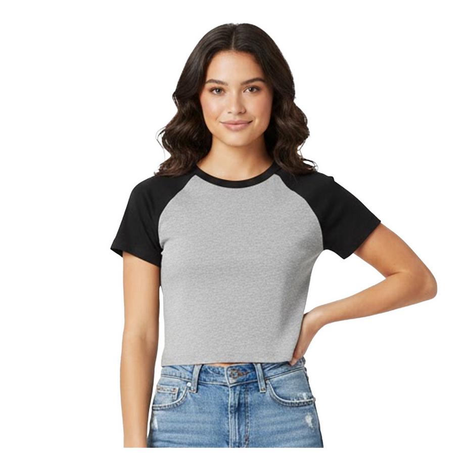 Bella + Canvas Maglietta Raglan Microfibra  