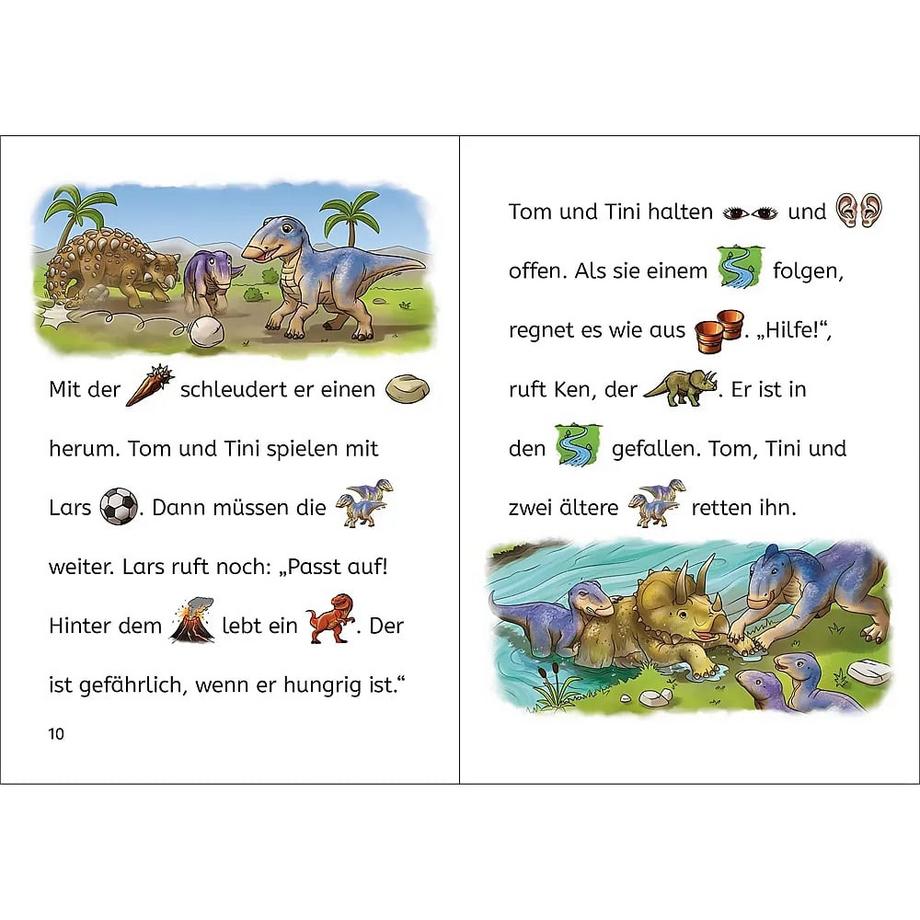 Bildermaus - Dinosauriergeschichten Wich, Henriette; Loewe Erstlesebücher (Hrsg.); Böhm, Michael (Illustrationen) Gebundene Ausgabe 