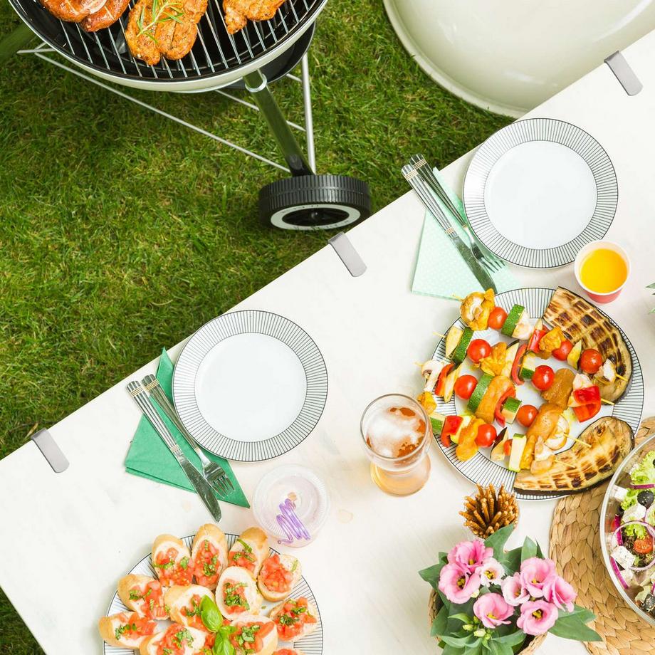 B2X Tischklemmen Edelstahl 4 Stk  