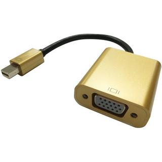 Roline  ROLINE 12.88.3171 cavo e adattatore video 0,1 m Mini DisplayPort VGA (D-Sub) Nero, Oro 