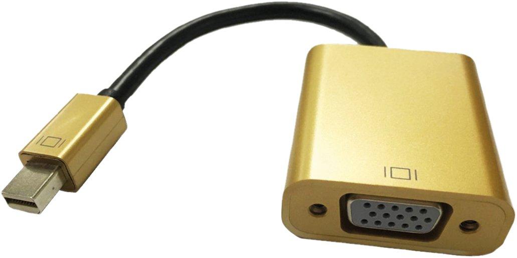 Roline  ROLINE 12.88.3171 cavo e adattatore video 0,1 m Mini DisplayPort VGA (D-Sub) Nero, Oro 