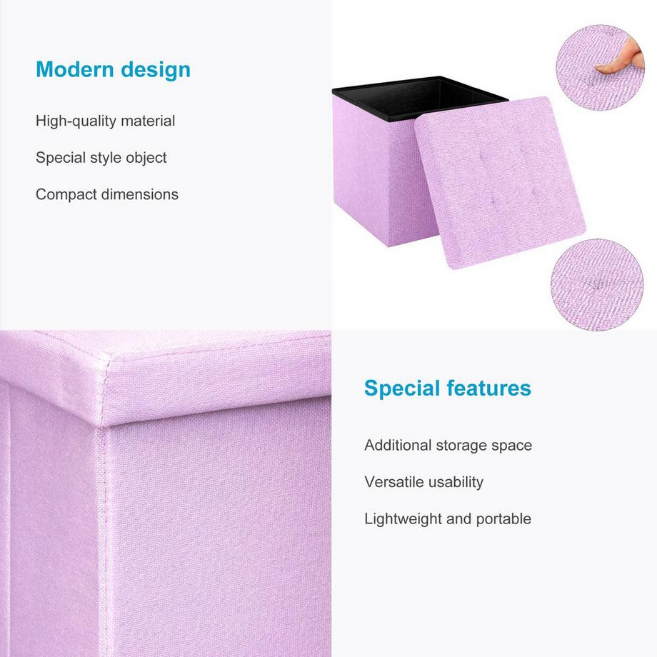 Intirilife Pouf pliable  