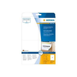 HERMA HERMA Etiketten SPECIAL 105x148mm 5082 weiss,non-perm. 100 St./25 Bl.  