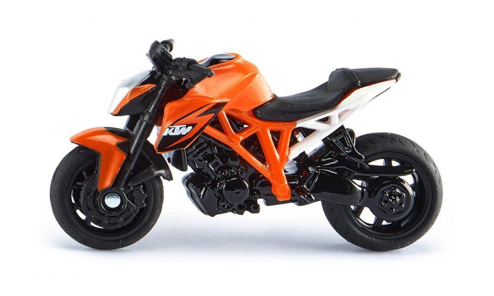 siku  1384, KTM 1290 Super Duke R Motorrad, Metall/Kunststoff, Orange, Bereifung aus Gummi 